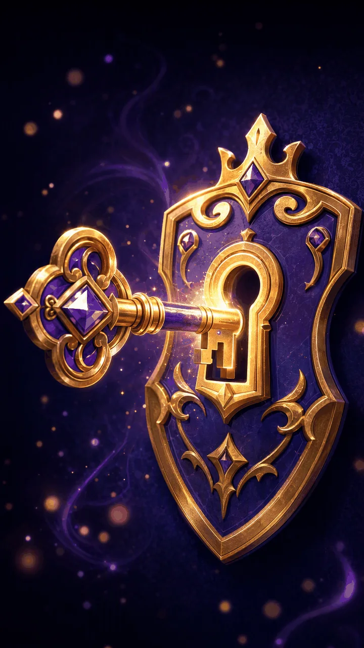 Tiles King lock and key challenge artwork