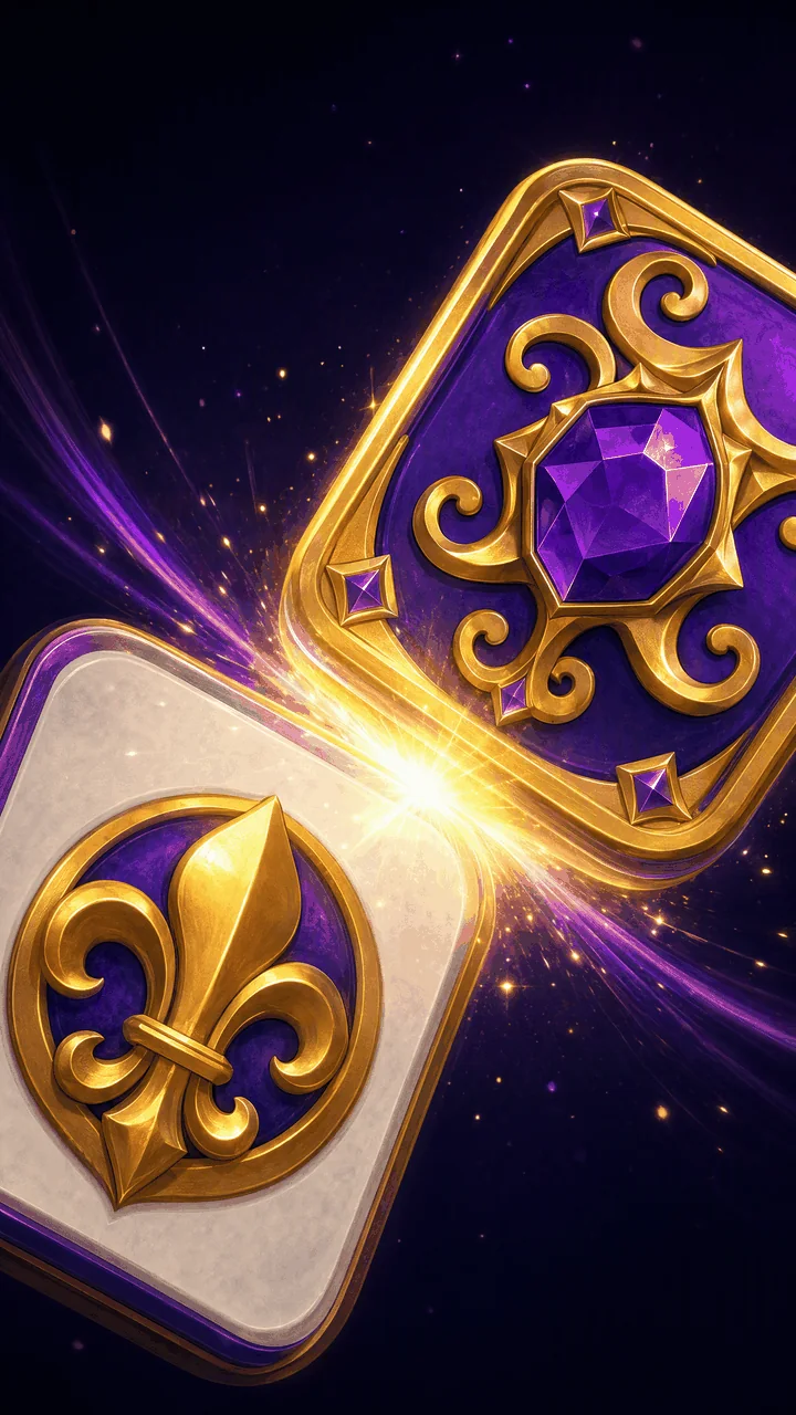 Illustrative Tiles King match effect artwork