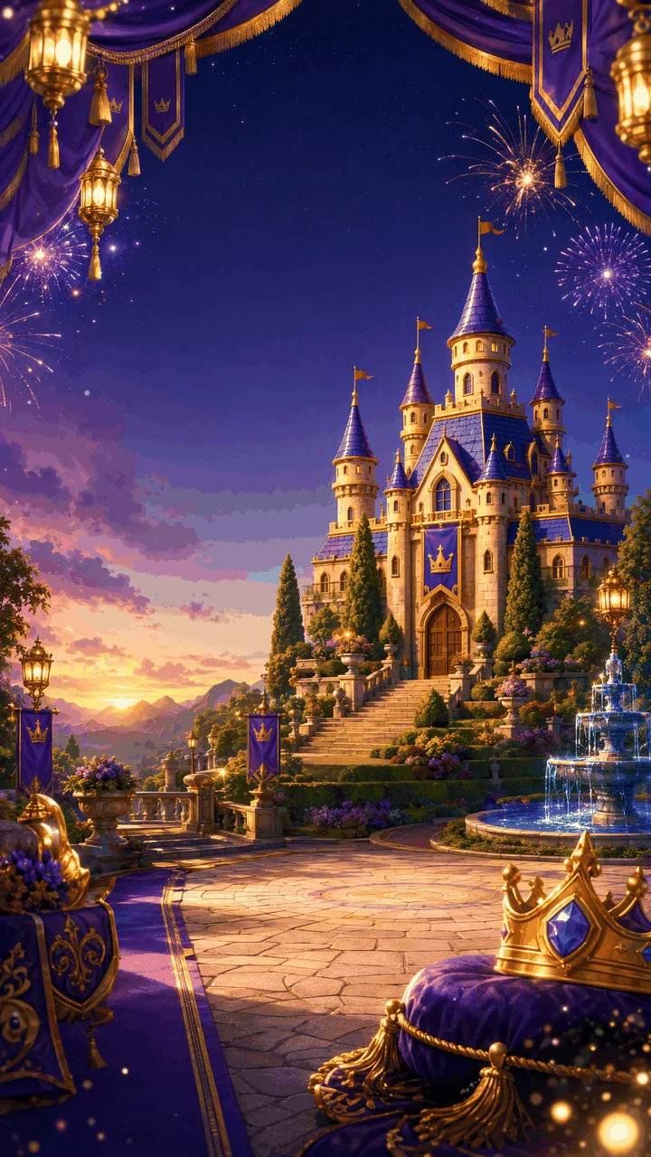 Tiles King victory castle artwork